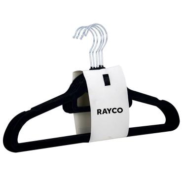 Imagem de Kit com 3 Cabides de Veludo Preto - Rayco