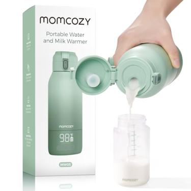 Imagem de Momcozy Aquecedor de leite portátil para viagens – dois modos de aquecimento para leite materno e água, aquecedor de mamadeira portátil com aquecimento rápido e longa vida útil da bateria, grande