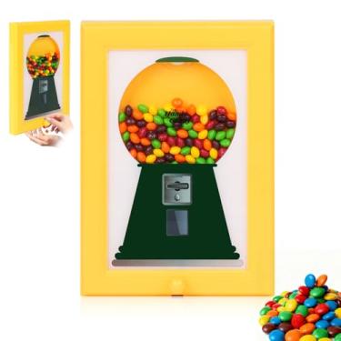 Imagem de Porta-doces para pendurar quadros - Máquina de chiclete em uma moldura, dispensador de doces de parede perfeito para doces e nozes, presente de aniversário e Natal para todas as idades, grande 30,5 cm