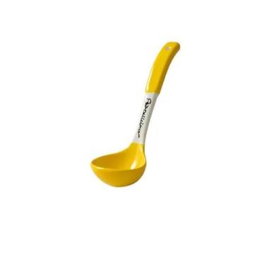 Imagem de Concha de sopa Colher De Sopa Cerâmica Para Uso Doméstico, Cabo Longo Para Comer Ramen, Fofa E Bonita(Yellow)