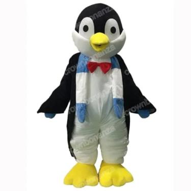 Imagem de Fantasia fofa de mascote de pinguim de Dia das Bruxas, roupas de personagens de desenho animado, tamanho adulto, Natal, carnaval, aniversário, roupa ao ar livre (conforme mostrado, 3GG)
