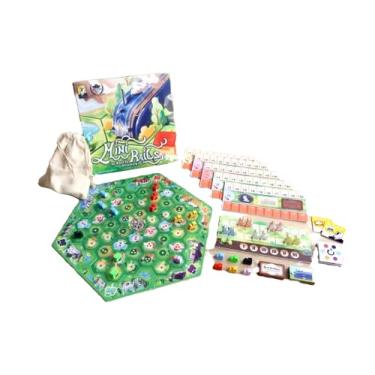 Imagem de Mini Rails: Road to Eltonburg — by Moaideas Game Design | Family Cube Rail Experience | Double-Sided Modular Hex Board | 72 Train + 10 Animal Meeples | Solo Bot Cards | 1-5 Players | 20-40 Minutes