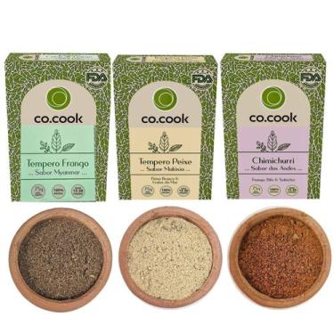Imagem de Kit 3 Temperos Funcionais Chimichurri Frango Peixe 225G - Cocook