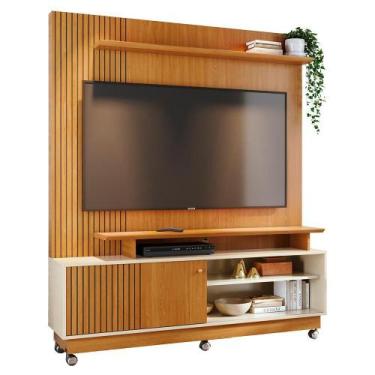 Imagem de Estante Home Theater Ares para TV até 65 com Rodízios - Madetec, Cinam