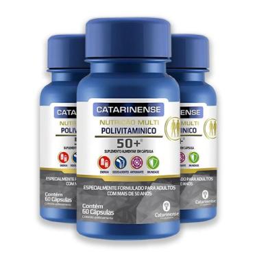 Imagem de Kit 3 Polivitamínico Sênior +50 Catarinense 60 Cápsulas