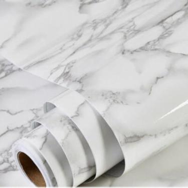 Imagem de Papel de Parede Adesivo PVC Estampa Tela Cinza, 5 Metros x 60cm, Impermeável, Autoadesivo, para Decoração de Ambientes