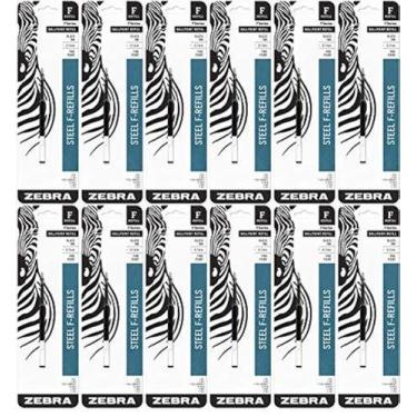 Imagem de Recarga de caneta Zebra F-Refill 0,7 mm preta, pacote com 12 - Zebra P