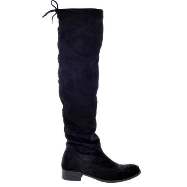 Imagem de Bota Over Feminina The Knee Cano Longo Salto Baixo Moda, 38, Preto