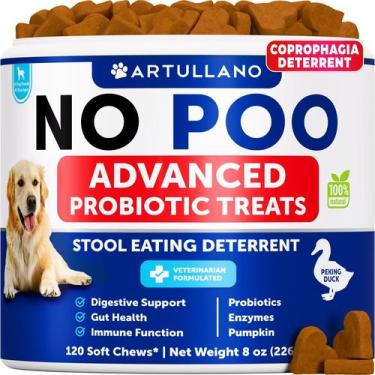 Imagem de Suplemento para cães Artullano No Poo Chews Probiotics Pumpkin