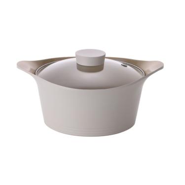 Imagem de Caçarola 24cm/4,3l Indução Com Revestimento Cerâmico - Bela - Neoflam - Pérola