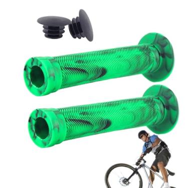 Imagem de Alça de bicicleta Grips, alças de barra para bicicletas | 2x Biciciclos de substituição de borracha Grips | End de mão ergonômica não deslizante para a scooter Razor de cruzeiro de praia
