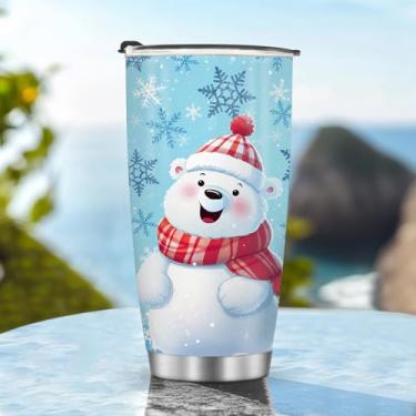 Imagem de Garrafa de água copos isolados de viagem caneca de café estilo presentes para o dia de Natal meninos meninas mulheres homens presente metal 590 ml punho masculino gelado