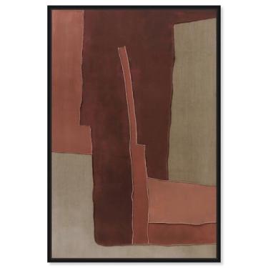 Imagem de Impressão em tela Raw Edge III Boho Wall Decor por Art Remedy, moldura preta, 50 x 76 cm