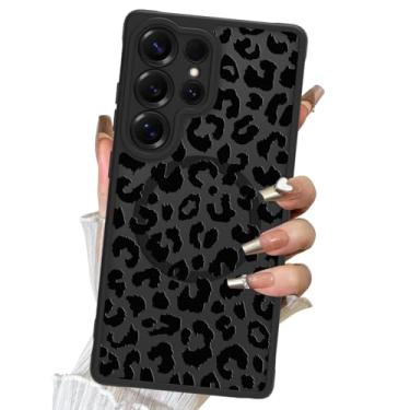 Imagem de DOTARA Capa magnética para Samsung Galaxy S25 Ultra de 6,9 polegadas, compatível com Magsafe preto leopardo padrão guepardo, câmera fosca translúcida, proteção à prova de choque, capa de telefone fina