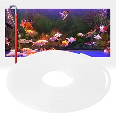 Imagem de SPYMINNPOO Tubo Macio do Silicone da Mangueira do Oxigênio Aquário de 5m para o Tanque de Peixes, Tubo Flexível da Bomba de Ar para Tanques de Peixes Coloridos, Seguro para (Transparente)