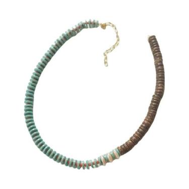 Imagem de Colar Boho Multicolorido Para Mulheres Com Pedras Naturais Vintage E P