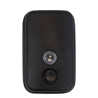 Imagem de Dispenser Sofisticado Para Sabonete Líquido E álcool Gel 500ml - Inox Preto Moderna