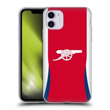 Imagem de Head Case Designs Capa de gel macio oficialmente licenciada Arsenal FC Home 2024/25 compatível com Apple iPhone 11