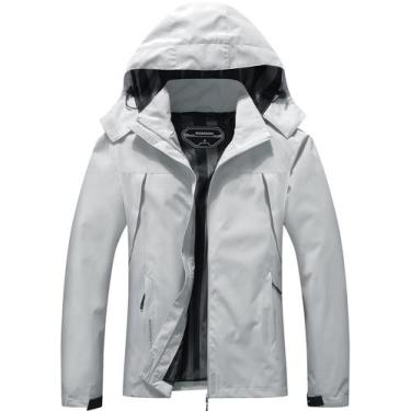 Imagem de Casaco de Chuva Feminino MOERDENG - Impermeável e Leve com Capuz