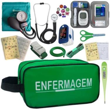 Imagem de Kit De Enfermagem Completo Medidor Glicose Aparelho Pressao - PREMIUM,