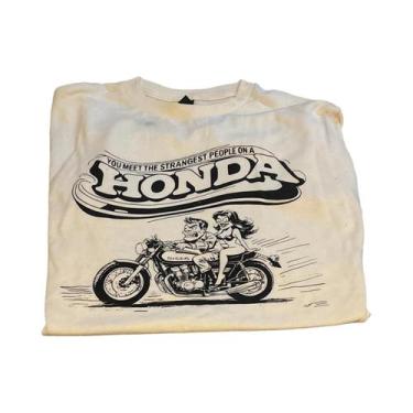 Imagem de Camiseta Retro Masculina Honda De Secagem Rápida E Respirável Para Ver