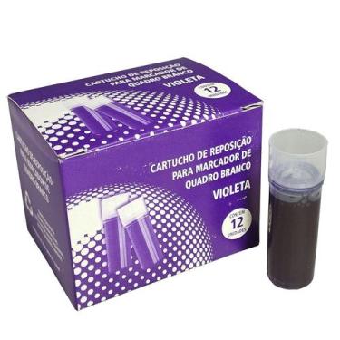 Imagem de Refil Tinta Pincel Marcador Quadro Branco VMaster Volunder, Violeta