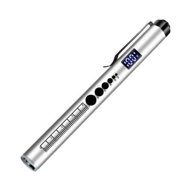 Imagem de Lanterna Mini LED LCD Branca Amarela Recarregável Por USB Para Criança