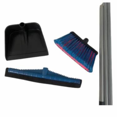 Imagem de KIT SIENA TOP (VASSOURA, RODO 40CM E PÁ COM CABOS)