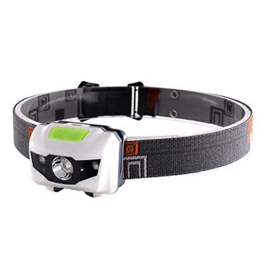 Imagem de Lanterna de cabeça LED portátil Ultra Brilhante Luz Branca e Vermelha - torch com 4 Modos para Pesca Camping Trabalho