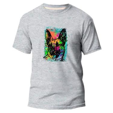 Imagem de Camiseta Algodão Premium Estampa Digital Dog Pastor Alemão - Pavesi, C