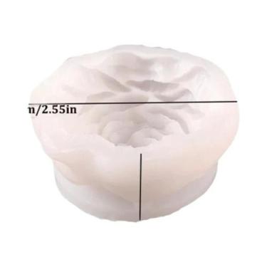 Imagem de Molde De Silicone Flor De Peônia 65-9CM Molde 3D Para Sabonete E Vela 