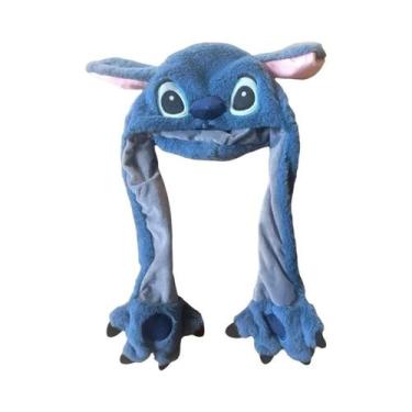 Imagem de Chapéu De Pelúcia Kawaii Stitch Para Meninas Com Orelhas Móveis, Brinq