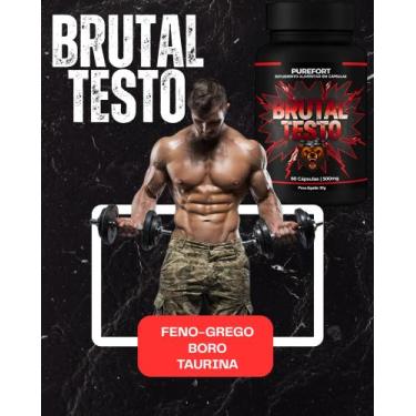 Imagem de Brutal Testo: Pré-treino: Feno-grego, Boro e Taurina I PureFort I 60 c