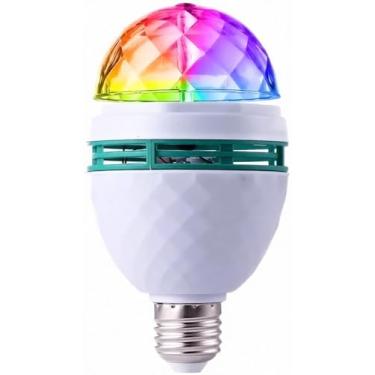Imagem de Lâmpada LED Giratória Colorida Globo de Luz para Festa | Efeito Dinâmico 360° | LED Econômico Classe A | Soquete Padrão | Ideal para Baladas, Eventos e Aniversários