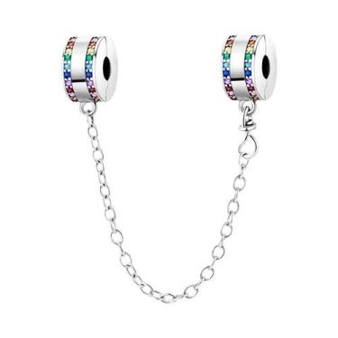 Imagem de Pingentes De Cadeia De Segurança Sol E Lua Em Prata Esterlina 925 Para