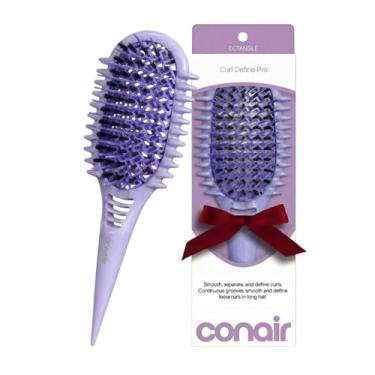 Imagem de CONAIR Escova de cabelo Curl Define Pro – produtos de escova de cabelo encaracolado – dupla ventilação projetada para suavizar, separar e definir cachos – cabo afunilado exclusivo para seccionar