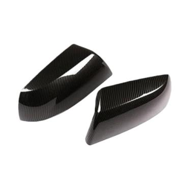 Imagem de Capa Para Espelho Lateral Do Carro Preta/textura De Fibra De Carbono/prata Brilhante/preto Fosco Compatível Com Alfa Romeo Giulia 2017-2020(Carbon Fiber Texture)