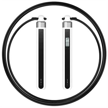 Imagem de Corda de pular Feiyx, corda de pular velocidade com contador de calorias, contagem digital ajustável, para exercícios