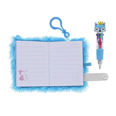 Imagem de Mini Caderno Pelúcia Fantasy 64 Folhas Molin Raposa