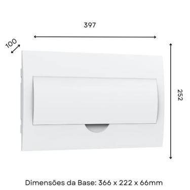 Imagem de Quadro Caixa Distribuição Embutir Para Disjuntores Din Organizador Dis