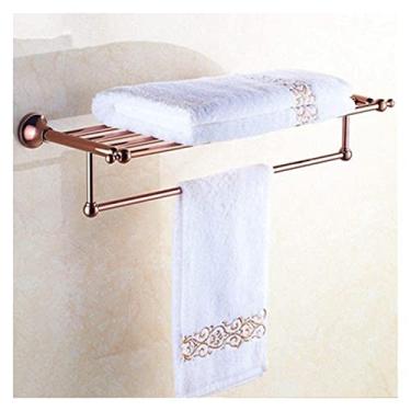 Imagem de 3FLQOOPP Toalheiro toalheiro toalheiro de banho com ganchos suporte de toalha montado na parede trilho de barra de toalha para cozinha, banheiro, banheiro, hotel