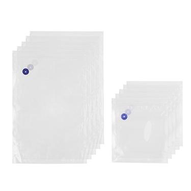 Imagem de 10pcs Sacos Reutilizáveis de Selamento a Vácuo para Armazenamento e Cozimento Alimentos BPA Feitos Materiais Grau Alimentar PA PE Mantêm os Frescos Ideais Viagens Camping Trekking Pesca