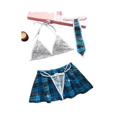 Imagem de Conjunto De Lingerie Sexy Transparente Com Sutiã E Calcinha, Tanga Exó