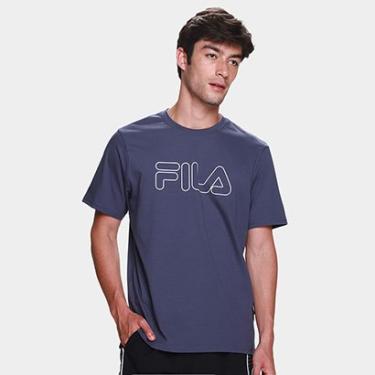 Imagem de Camiseta Fila Letter Outline Masculina-Masculino