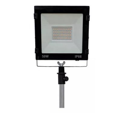 Imagem de Holofote 50W Refletor Iluminação Led Branco Frio Com Fiação