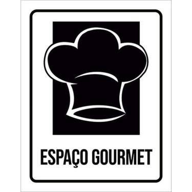 Imagem de Kit 3 Placas Setor Espaço Gourmet 36X46