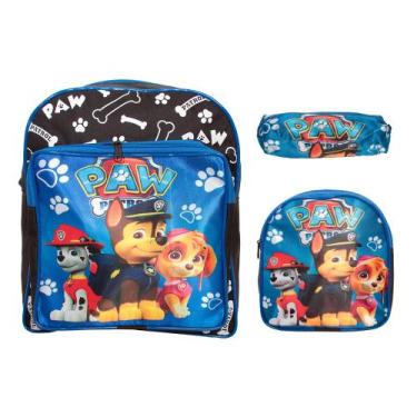 Imagem de Kit Mochila Escolar Pequena Patrulha Canina De Menino Costas - Toys 2U