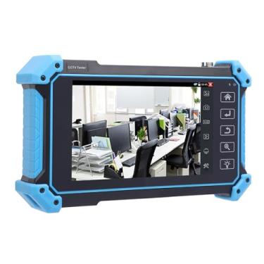 Imagem de Garosa Testador CCTV Portátil de 5 Polegadas Com Resolução 4K, Suporte Multiprotocolo para Câmeras AHD TVI CVI, Ideal para Instalações e Manutenção de Segurança (Plugue UE 100 a 240V)