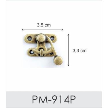 Imagem de 2 unidades Fecho Pequeno - Artesanato & Co., Ouro Velho