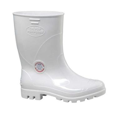 Imagem de Bota de PVC Branca, Cano Curto, com Forro, 42, Maxisola Ccbp3, Calfor 
